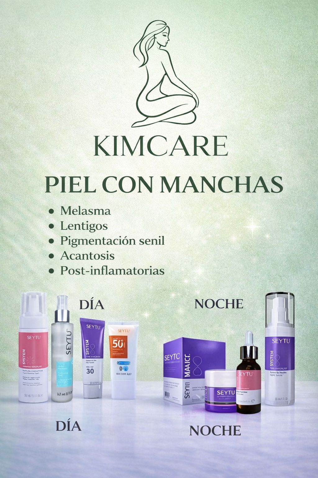 Skin with pigmentation